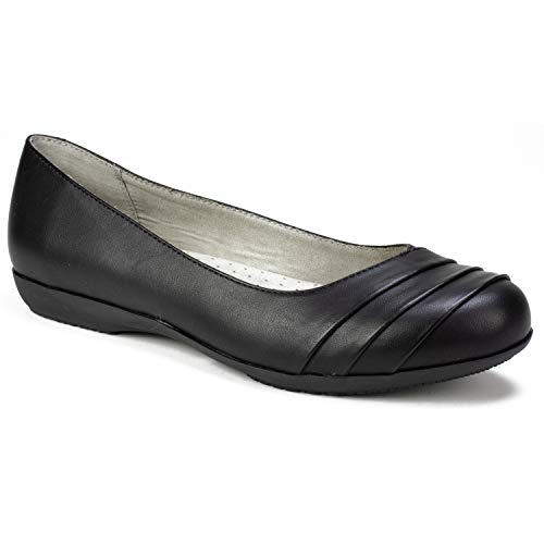 CLIFFS BY WHITE MOUNTAIN Damen Clara Ballerinas, Schwarz/brüniert/glatt, 42.5 EU Weit von CLIFFS BY WHITE MOUNTAIN