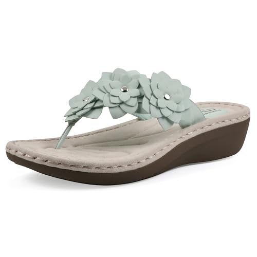 CLIFFS BY WHITE MOUNTAIN Damen Content Sandale, Mint Smooth, 38 EU CLIFFS BY WHITE MOUNTAIN Damen Content Sandale, Mint Smooth, 38 EU von CLIFFS BY WHITE MOUNTAIN