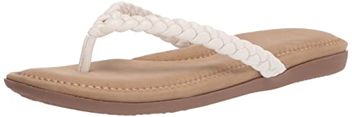 CLIFFS BY WHITE MOUNTAIN Damen Freiheit Flipflop, Weiß/glatt, 38 EU von CLIFFS BY WHITE MOUNTAIN