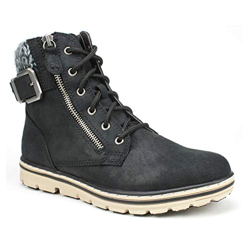 CLIFFS BY WHITE MOUNTAIN Damen Kelsie Wanderstiefel, Schwarz/Stoff, 39 EU von CLIFFS BY WHITE MOUNTAIN