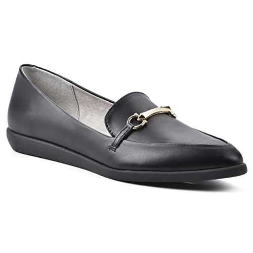 CLIFFS BY WHITE MOUNTAIN Damen Maria Flacher Slipper, Schwarz/Glatt, 39.5 EU von CLIFFS BY WHITE MOUNTAIN