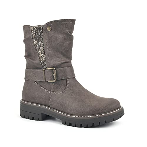 CLIFFS BY WHITE MOUNTAIN Damen Mingle Stiefelette, Dk Stone/Stoff, 37 EU von CLIFFS BY WHITE MOUNTAIN