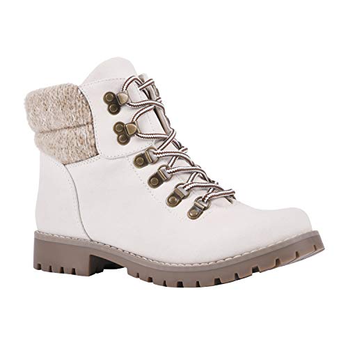 CLIFFS BY WHITE MOUNTAIN Damen Pathfield Stiefelette, Winterweiß/Stoff, 40 EU Weit von CLIFFS BY WHITE MOUNTAIN