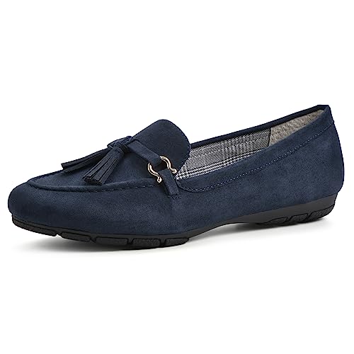 CLIFFS BY WHITE MOUNTAIN Damen Schuhe Gush Driving Mokassin Loafer Flach, Marineblau/Wildleder, 41 EU von CLIFFS BY WHITE MOUNTAIN