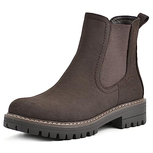 CLIFFS BY WHITE MOUNTAIN Damen Schuhe Mastery Chelsea Boot, Dunkelbraun/Nubuk, 38.5 EU von CLIFFS BY WHITE MOUNTAIN