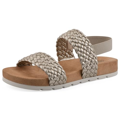 CLIFFS BY WHITE MOUNTAIN Damen Treat Sandale, Platino/Metallic/Smooth, 38 EU CLIFFS BY WHITE MOUNTAIN Damen Treat Sandale, Platino/Metallic/Smooth, 38 EU von CLIFFS BY WHITE MOUNTAIN