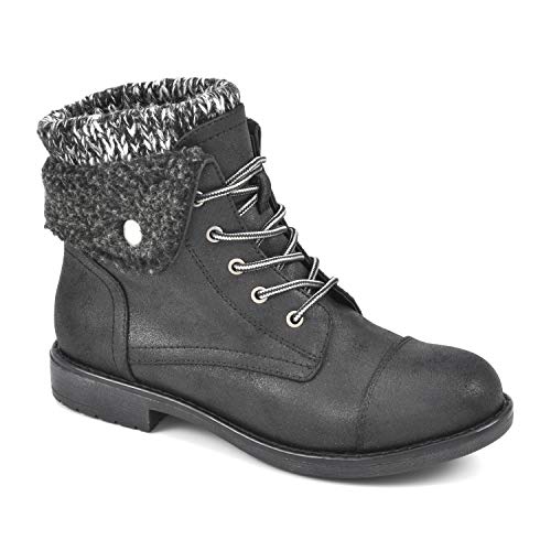 CLIFFS BY WHITE MOUNTAIN Duena Damen Wanderstiefel, Schwarz (Schwarzes Multi/Stoff), 36.5 EU von CLIFFS BY WHITE MOUNTAIN