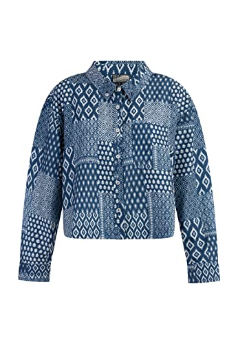 CLIMA IGLU Damen Langarm Bluse 37327673-CL01, DUNKELMARINER Druck, L von CLIMA IGLU