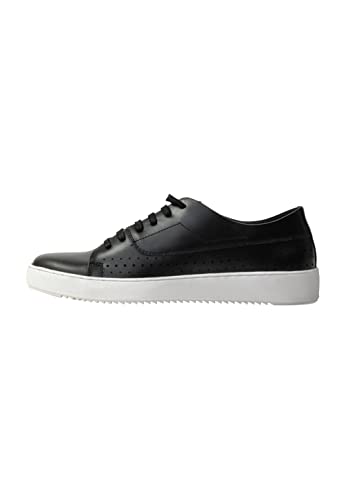 CLIMA IGLU Herren Sneakers aus Leder, SCHWARZ, 44 EU von CLIMA IGLU