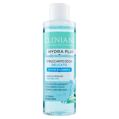 CLINIANS | Hydra Plus Augen-Makeup-Entferner, Oftamologisch getestet, Erfrischende Formel, Made in Italy, 150 ml von CLINIANS
