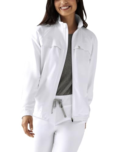 CLINIC DRESS Blouson | kaere | Damen Blouson | elastischer Bund | 2 Reißverschlusstaschen | Netzfutter | antibakterielle Wirkung nach EN ISO 20743 | 60 Grad Wäsche | weiß M CLINIC DRESS Blouson | kaere | Damen Blouson | elastischer Bund | 2 Reißverschlusstaschen | Netzfutter | antibakterielle Wirkung nach EN ISO 20743 | 60 Grad Wäsche | weiß M von CLINIC DRESS