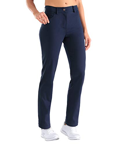 CLINIC DRESS Hose - Damen Stretch Hose 5-Pocket mit Teilgummibund, hoher Bund, Schrittlänge ca. 78 cm Navy 38 CLINIC DRESS Hose - Damen Stretch Hose 5-Pocket mit Teilgummibund, hoher Bund, Schrittlänge ca. 78 cm Navy 38 von CLINIC DRESS