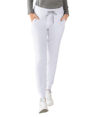 CLINIC DRESS Hose I kaere I Damen-Schlupfhose Pflegehose Arbeitsbekleidung I Bündchen Stretch Bunt I Industriewäsche geeignet | bis 75 Grad waschbar | weiß XXL CLINIC DRESS Hose I kaere I Damen-Schlupfhose Pflegehose Arbeitsbekleidung I Bündchen Stretch Bunt I Industriewäsche geeignet | bis 75 Grad waschbar | weiß XXL von CLINIC DRESS