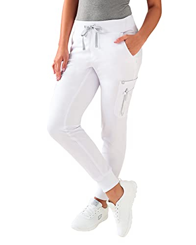CLINIC DRESS Hose I kaere I Damen-Schlupfhose Pflegehose Arbeitsbekleidung I Bündchen Stretch Bunt I Industriewäsche geeignet | bis 75 Grad waschbar | weiß XXL CLINIC DRESS Hose I kaere I Damen-Schlupfhose Pflegehose Arbeitsbekleidung I Bündchen Stretch Bunt I Industriewäsche geeignet | bis 75 Grad waschbar | weiß XXL von CLINIC DRESS