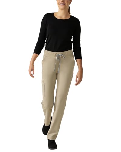 CLINIC DRESS Hose I kaere I Damen-Schlupfhose Pflegehose Arbeitsbekleidung I Gerades Bein Kurzgröße I Industriewäsche geeignet | bis 75 Grad waschbar | Sand XS von CLINIC DRESS
