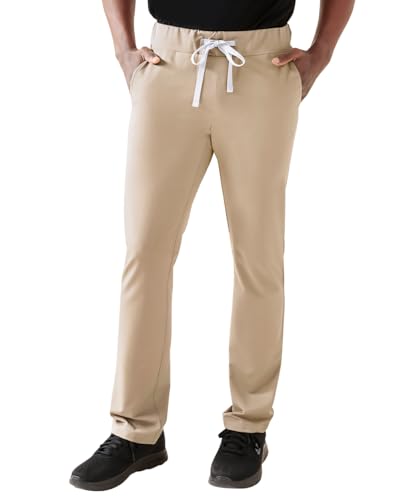 CLINIC DRESS Hose I kaere I Herren-Schlupfhose Pflegehose Arbeitsbekleidung I Industriewäsche geeignet | bis 75 Grad waschbar | Sand L von CLINIC DRESS