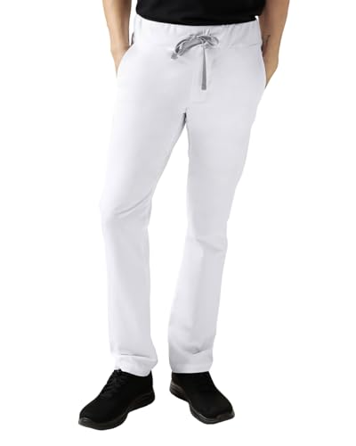 CLINIC DRESS Hose I kaere I Herren-Schlupfhose Pflegehose Arbeitsbekleidung I Industriewäsche geeignet | bis 75 Grad waschbar | weiß XL von CLINIC DRESS