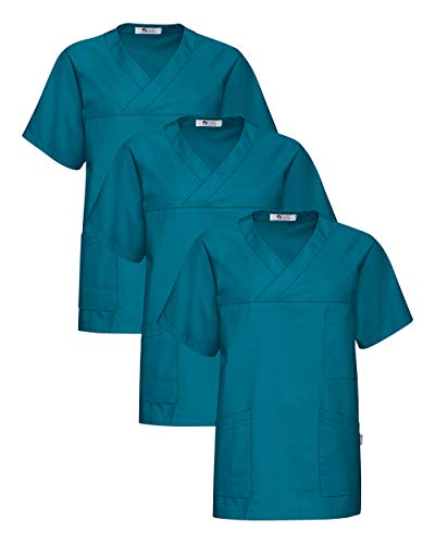 CLINIC DRESS Schlupfkasack - 3er Pack Herren Kasack V-Ausschnitt 95 Grad Wäsche SPARPACK Petrol L CLINIC DRESS Schlupfkasack - 3er Pack Herren Kasack V-Ausschnitt 95 Grad Wäsche SPARPACK Petrol L von CLINIC DRESS
