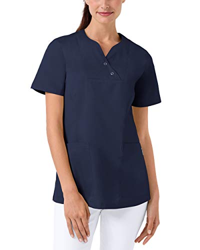 CLINIC DRESS Schlupfkasack Damen-Kasack mit extra Mehrweite im Hüftbereich Curvy Schnitt 2 Seitentaschen Seitenschlitze 95 Grad Wäsche Navy 42 CLINIC DRESS Schlupfkasack Damen-Kasack mit extra Mehrweite im Hüftbereich Curvy Schnitt 2 Seitentaschen Seitenschlitze 95 Grad Wäsche Navy 42 von CLINIC DRESS