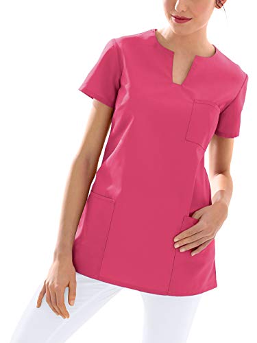 CLINIC DRESS Schlupfkasack Kasack Damen für Krankenpflege und Altenpflege 95 Grad Wäsche Rosenholz 3XL von CLINIC DRESS