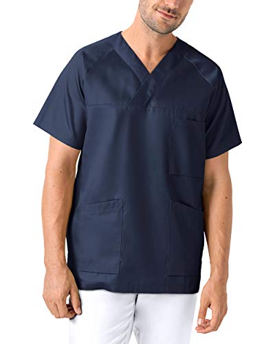 CLINIC DRESS Schlupfkasack - Kasack Herren bunt für Pflege und Altenpflege Navy, 3XL von CLINIC DRESS