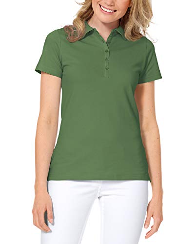 CLINIC DRESS Shirt Poloshirt für Damen - Kurzarm Stretch mit 96% Baumwolle für Krankenschwestern, Ärztinnen und Pflegepersonal wiesengrün 54/56 CLINIC DRESS Shirt Poloshirt für Damen - Kurzarm Stretch mit 96% Baumwolle für Krankenschwestern, Ärztinnen und Pflegepersonal wiesengrün 54/56 von CLINIC DRESS