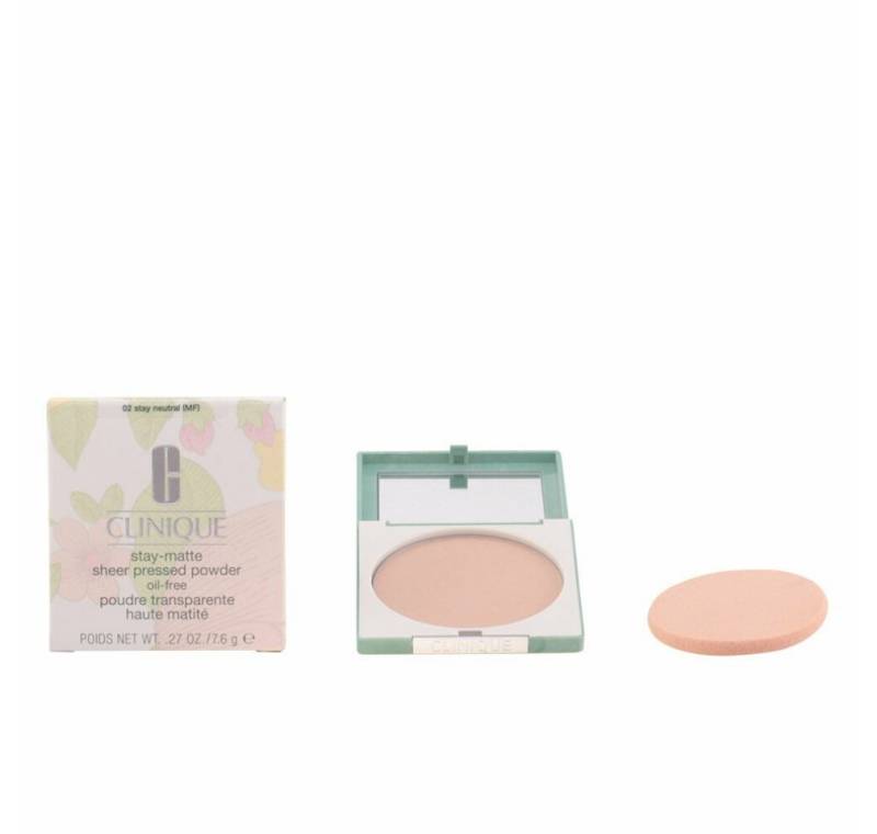 CLINIQUE Puder Stay Matte Sheer Pressed Powder Oil-Free 02 Stay Neutral 7 g von CLINIQUE