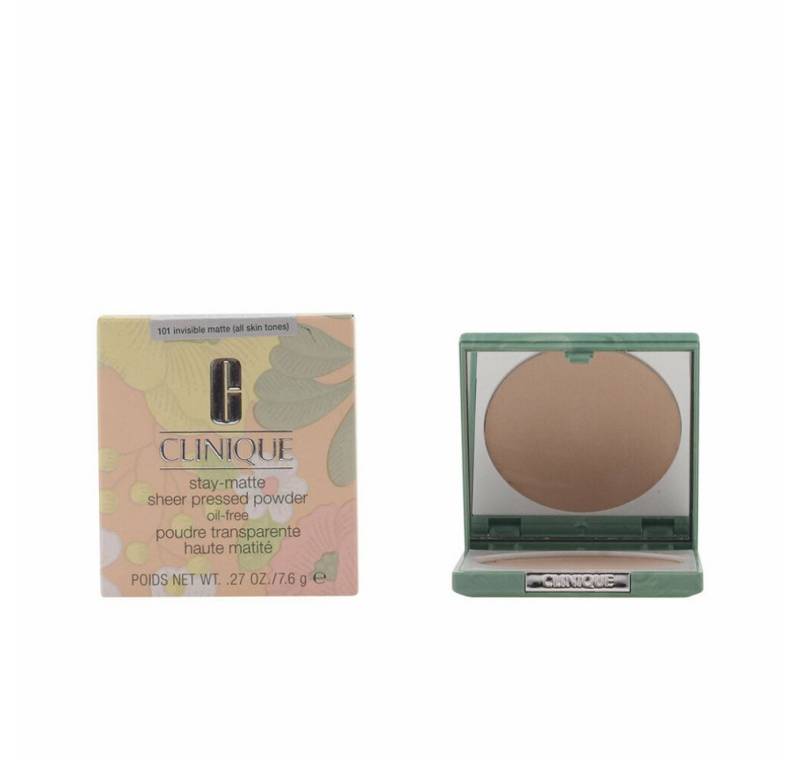 CLINIQUE Foundation Stay Matte Sheer Pressed Powder Oil-Free 101 Invisble Matte 7 g von CLINIQUE