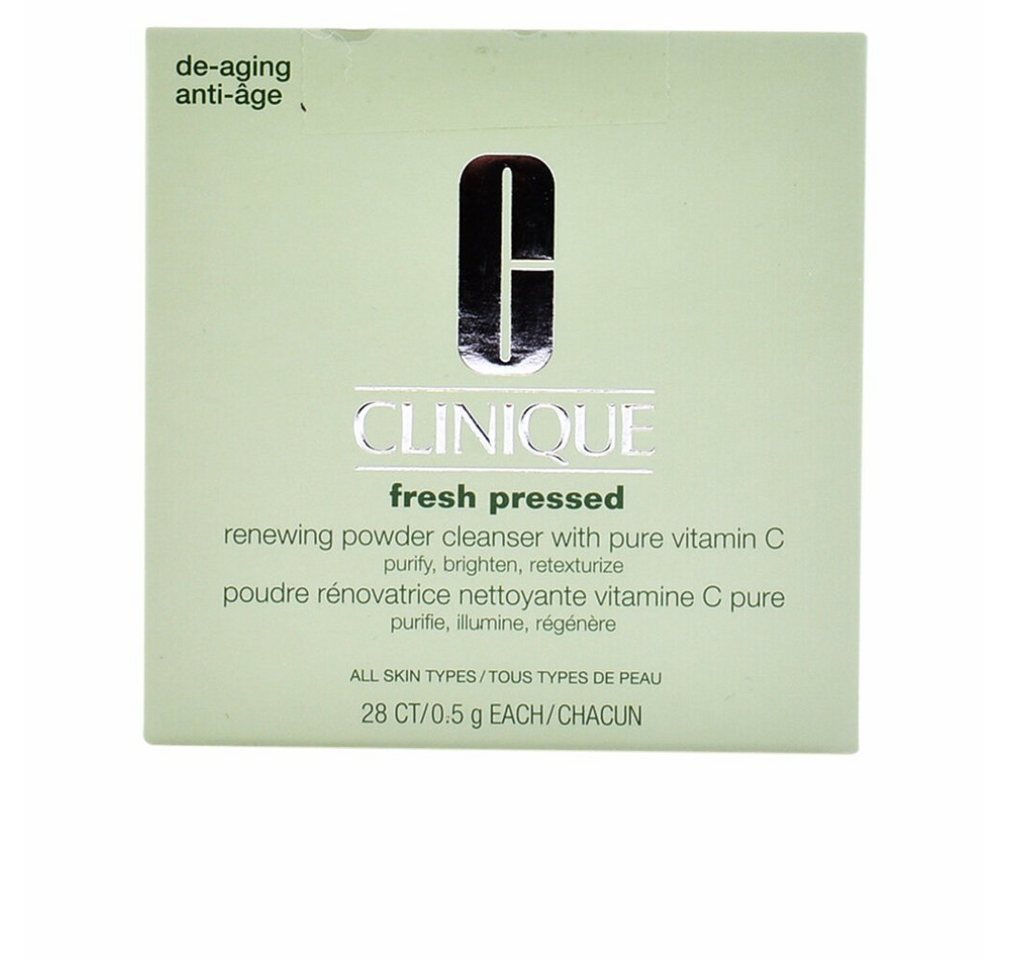 CLINIQUE Gesichts-Reinigungsmilch Fresh Pressed Renewing Powder Cleanser with Pure Vitamin C 28 x 0,5 g von CLINIQUE