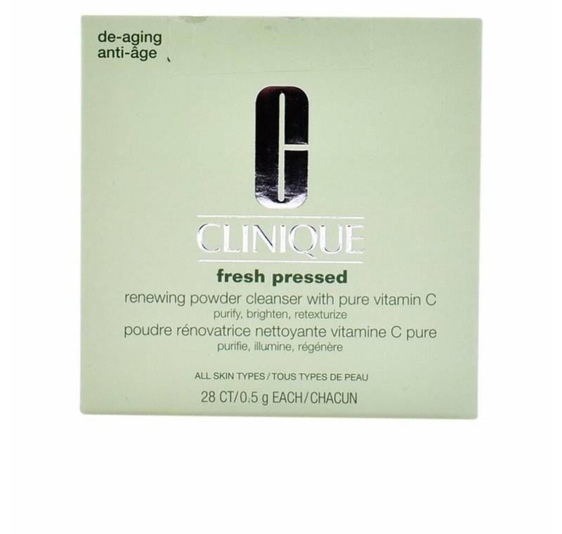 CLINIQUE Gesichts-Reinigungsmilch Fresh Pressed Renewing Powder Cleanser with Pure Vitamin C 28 x 0,5 g von CLINIQUE