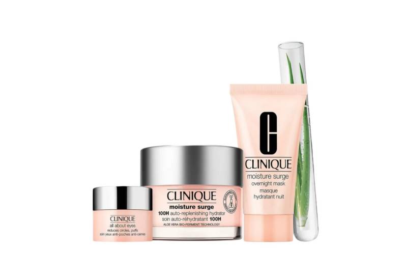 CLINIQUE Gesichtspflege-Set Moisture Surge Hydrate & glow, for all-over dewy hydration, 3-tlg. von CLINIQUE