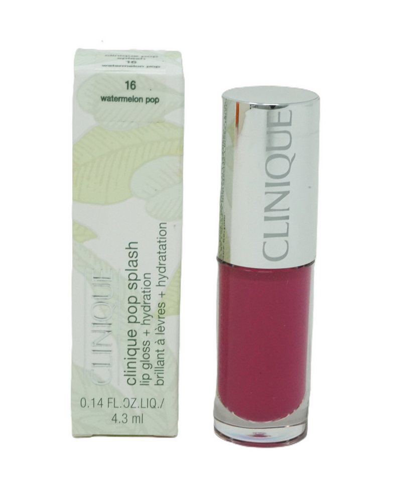 CLINIQUE Lipgloss Clinique pop splash lip gloss+hydration 16 watermelon pop 4,3 ml von CLINIQUE