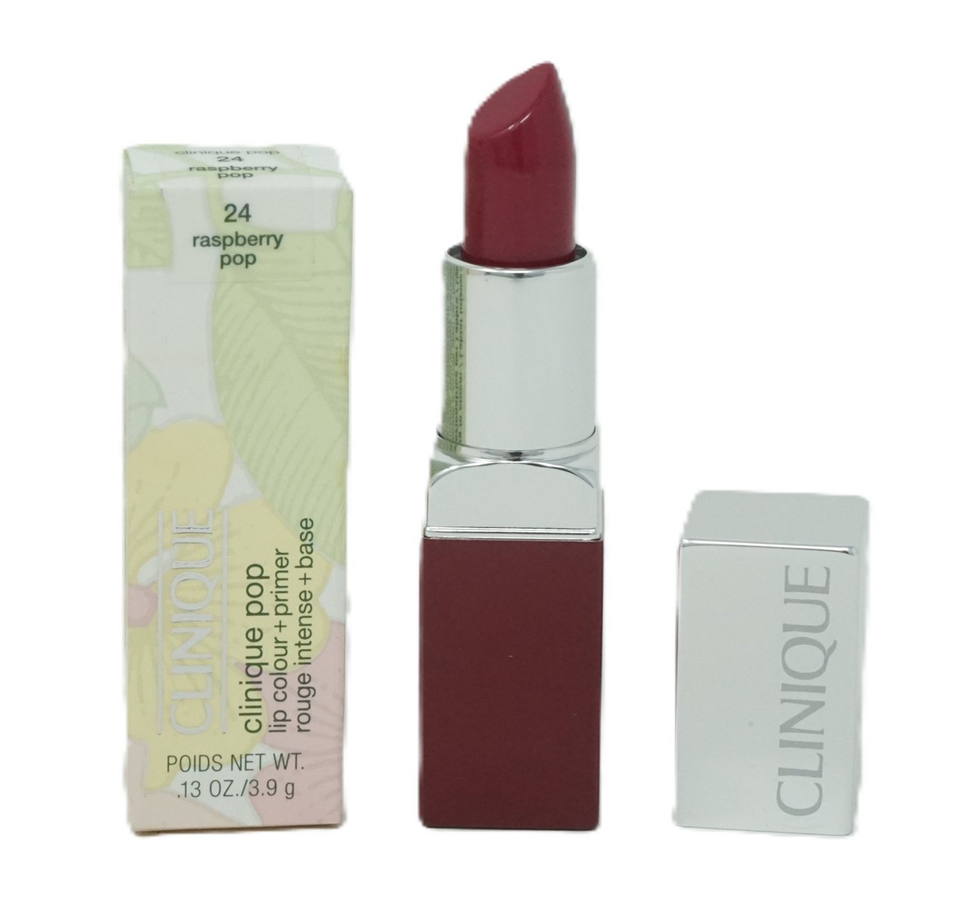 CLINIQUE Lippenstift Clinique pop lip colour+primer 24 raspberry pop 3,9g von CLINIQUE