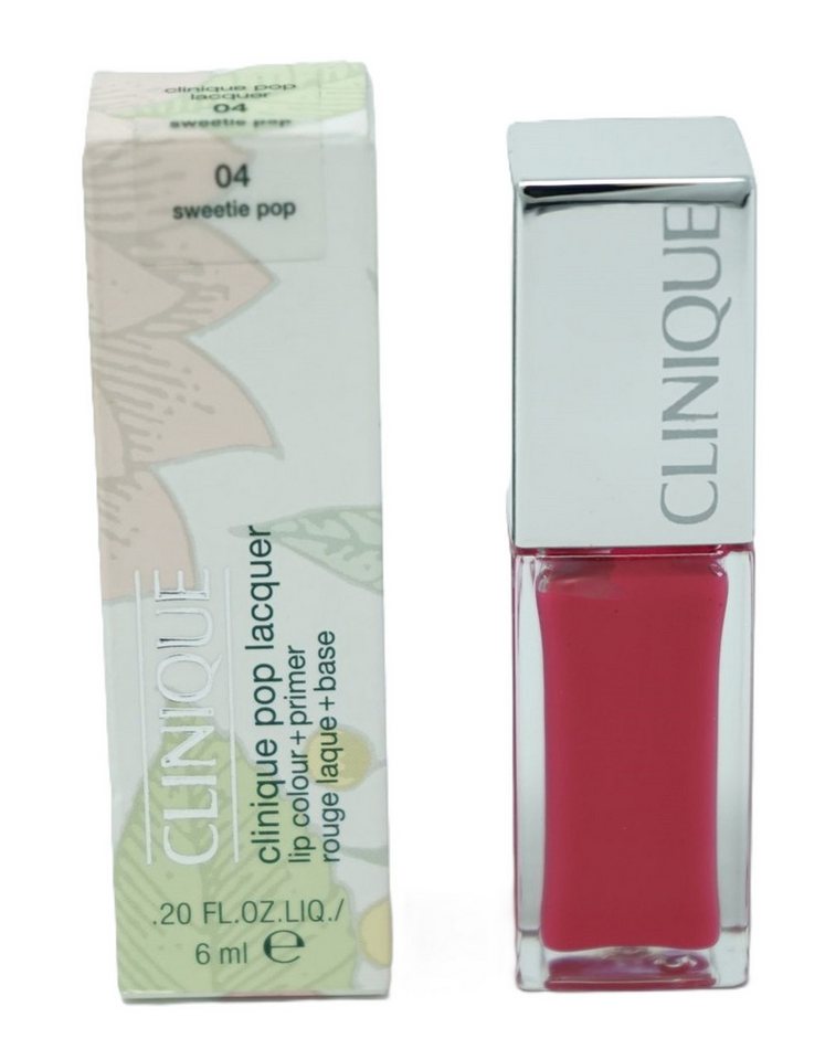 CLINIQUE Lippenstift-Set Clinique Pop Lacquer lip + rouge Lippenstift 04 sweetie CLINIQUE Lippenstift-Set Clinique Pop Lacquer lip + rouge Lippenstift 04 sweetie von CLINIQUE