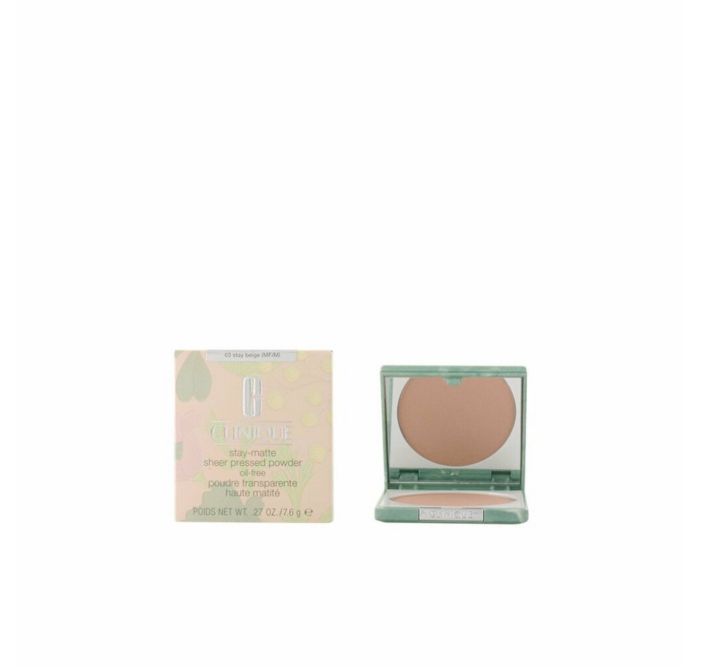 CLINIQUE Puder Stay Matte Sheer Pressed Powder Oil-Free 03 Stay Beige 7 g von CLINIQUE