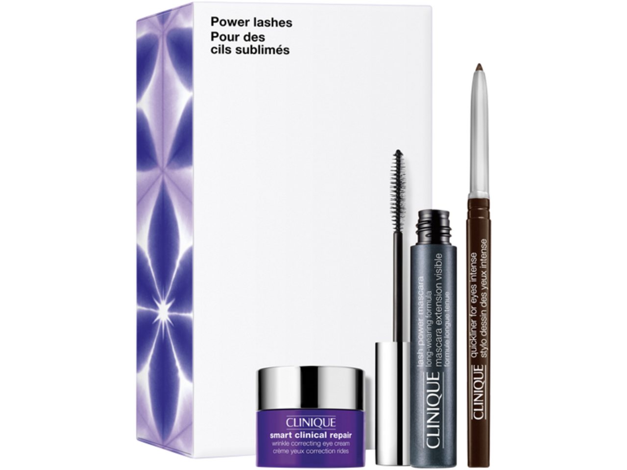 CLINIQUE Pflege-Set Power Lashes Set Lash Power Mascara Black 6 ml + Smart Cl.R.Wrinkle C von CLINIQUE