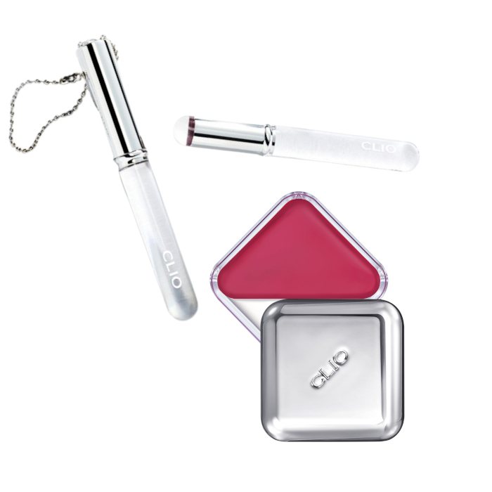 CLIO - Essential Lipcheek Tap 05 Cherry Shower + Lip Brush Set von CLIO