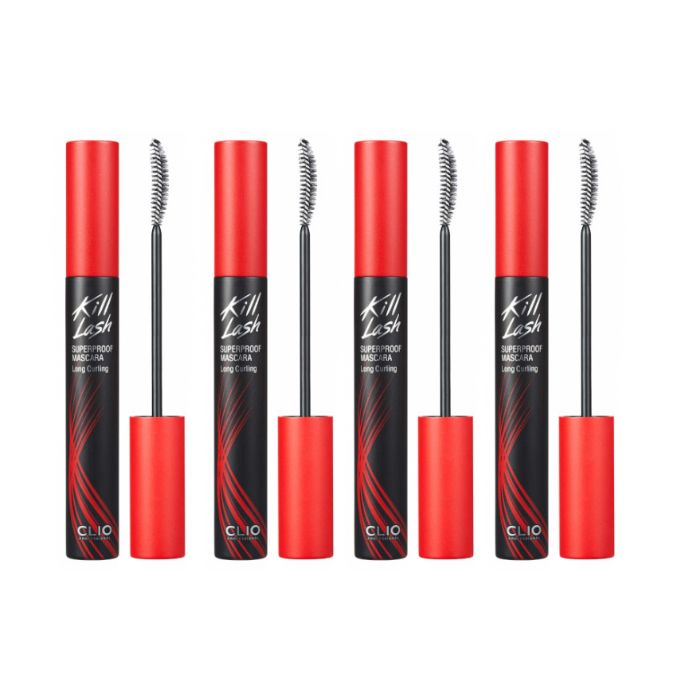 CLIO - Kill Lash Superproof Mascara - 7g - 01 Long Curling (4ea) Set von CLIO