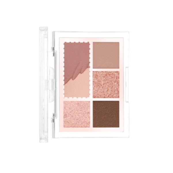 CLIO - Pro Eye Palette Mini - 0.6gX4, 1.6gX1 - 02 Rosy Heize von CLIO