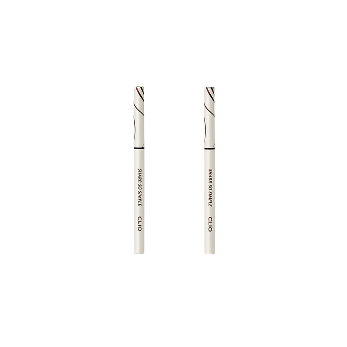 CLIO - Sharp So Simple Waterproof Pencil Liner - 0.14g - 02 Brown (2ea) Set von CLIO