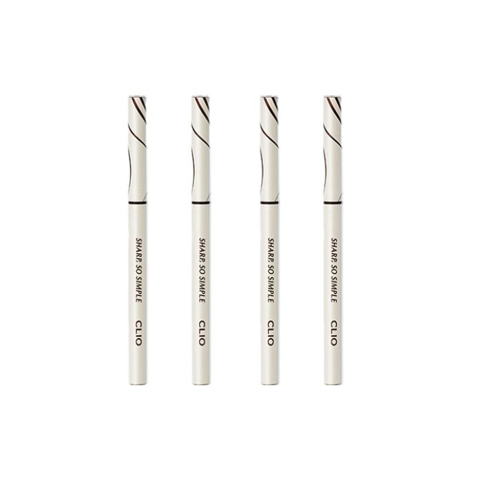 CLIO - Sharp So Simple Waterproof Pencil Liner - 0.14g - 02 Brown (4ea) Set von CLIO
