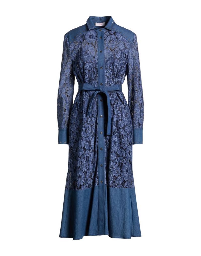 CLIPS MORE Midi-kleid Damen Marineblau von CLIPS MORE