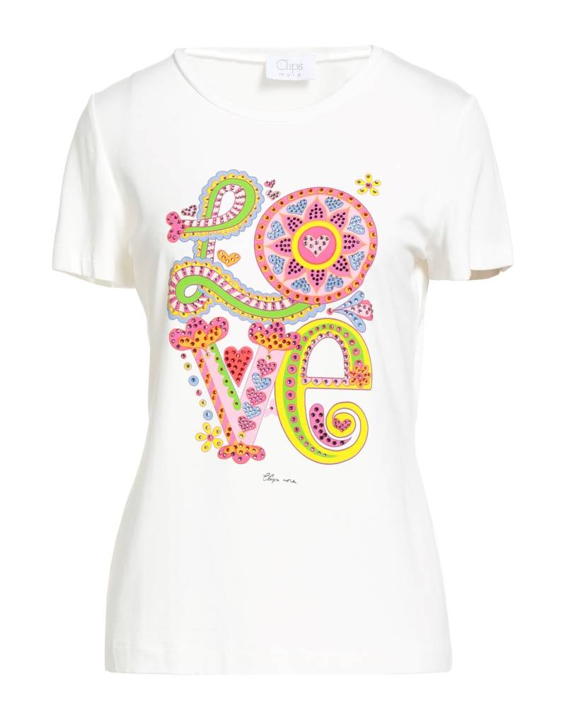 CLIPS MORE T-shirts Damen Weiß von CLIPS MORE