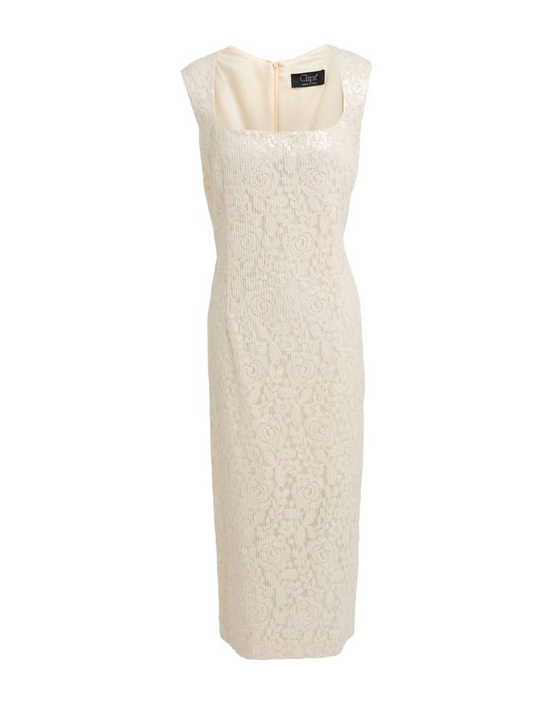 CLIPS Midi-kleid Damen Cremeweiß von CLIPS