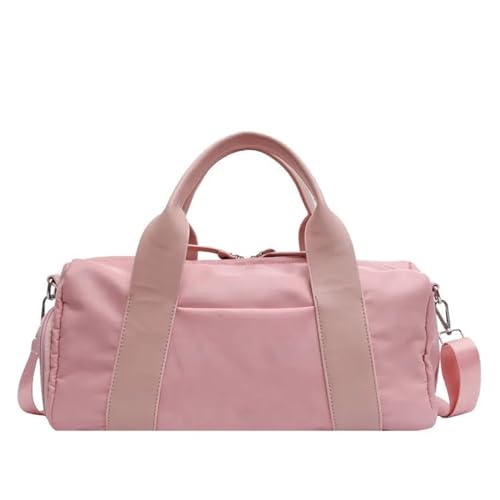 Damen-Gym-Yoga-Tasche, Damen-Fitness-Sporttasche, tragbare Reise-Trainingstasche (Color : Pink, Size : (30cm(Max Length(50cm)) von CLIQR