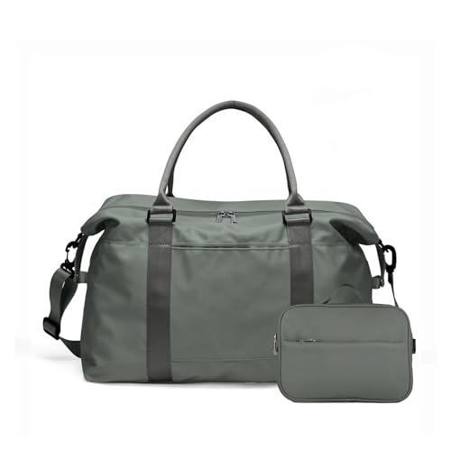 Damen-Reisetasche, Fitnessstudio-Reisetasche, geeignet for Reisen (Color : Green, Size : 55x27x18cm) von CLIQR