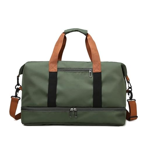 Damenmode-Reisetasche, große Kapazität, Herren-Sporttasche, Reise-Damen-Umhängetasche (Color : Green, Size : 46X25X28cm) von CLIQR