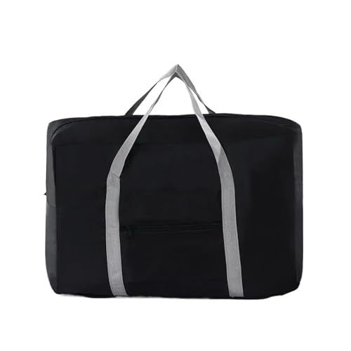 Faltbare Reisetasche, Unisex, großes Fassungsvermögen, Gepäck, Damenhandtasche, Herren-Reisetasche (Color : Black, Size : 48x32x16cm) von CLIQR