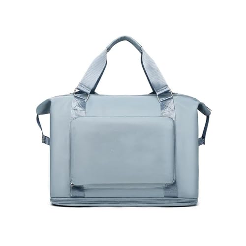 Reisetasche mit großem Fassungsvermögen, Faltbarer Damen-Reiserucksack, Sport-, Fitnessstudio- und Yoga-Einkaufstasche (Color : H Blue, Size : 41X19X35cm) von CLIQR