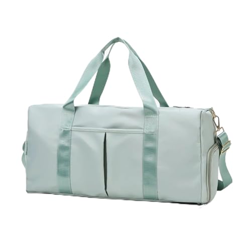 Reisetaschen Damen Umhängetaschen Große Kapazität wasserdichte Sporttaschen Gepäck Reisetaschen (Color : Green, Size : 46x22x24CM) von CLIQR